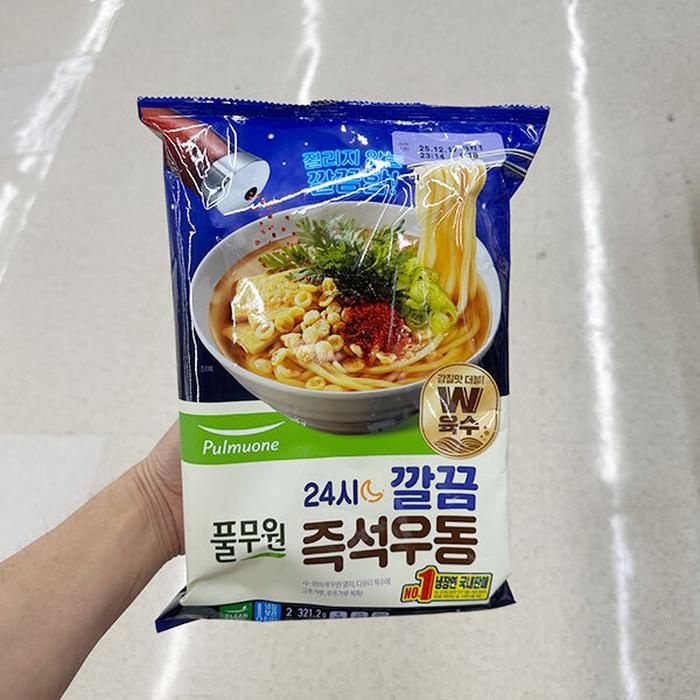 풀무원 24시 깔끔 즉석 우동 328g 아이스박스포장 202975