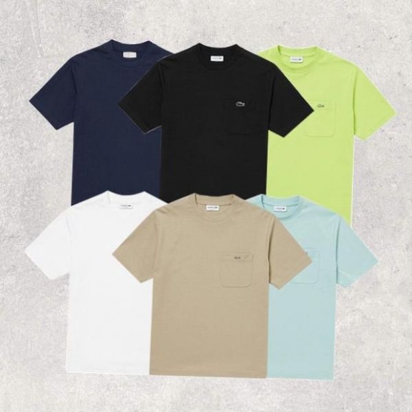 라코스테 국내정품 라코스테 LACOSTE 남성 클락 포켓 반팔 티셔츠 TH5807 6종택1 605553