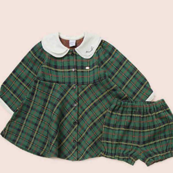 [모다아울렛][앙팡스]르하임 체크 OP - AY725408_CA 천안아산점