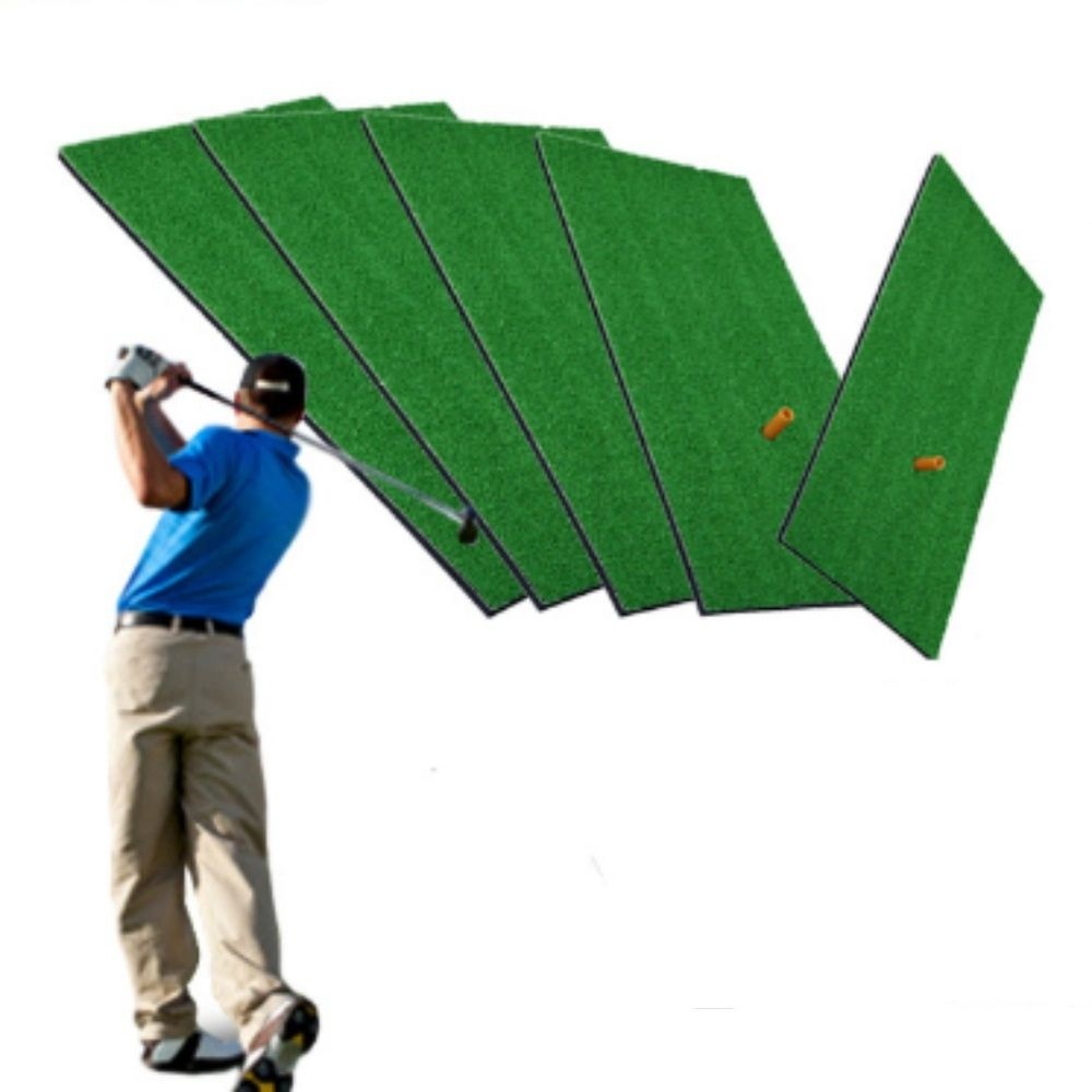 초보자 골프 스윙매트 아이언 타격연습기 휴대용 실내연습
