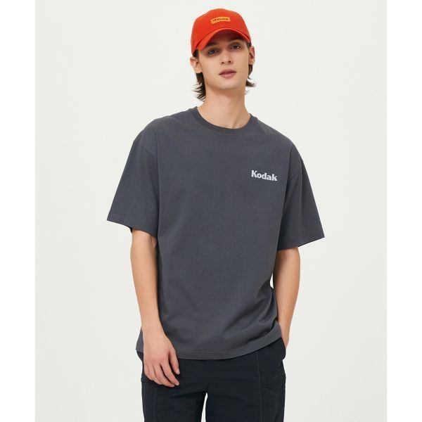 <백화점정품> 코닥 KODAK 씨너리 백그래픽 반팔티셔츠 CHARCOAL 162349