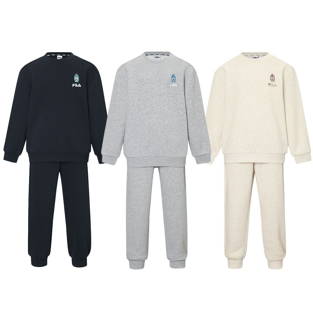 휠라 키즈 플리스 상하의 세트 어린이 아동복 추리닝 트레이닝복 긴팔 기모 츄리닝