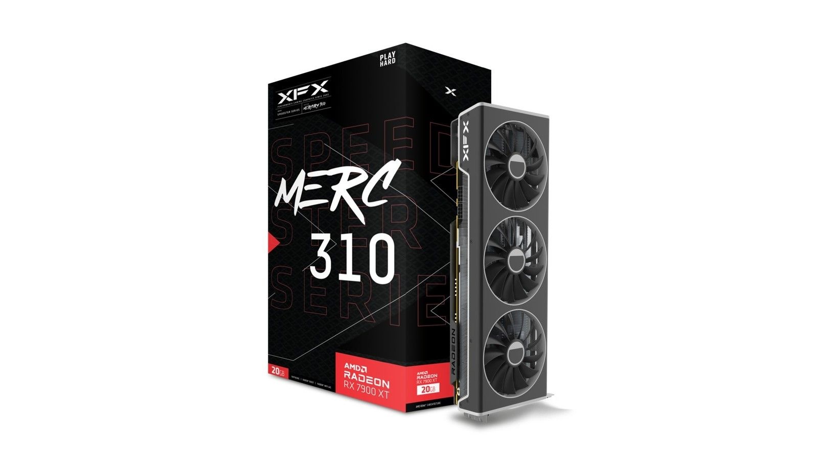 XFX XFX SPEEDSTER MERC 310 AMD 라데온 RX 7900 XT 20 GB GDDR6 713230