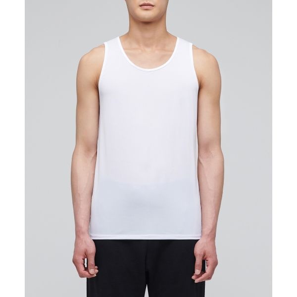 &lt;매장정품&gt; 무신사 스탠다드 MUSINSA STANDARD [쿨탠다드] 맨즈 슬리브리스 언더셔츠 [화이트] MMJMT302-WH 338016