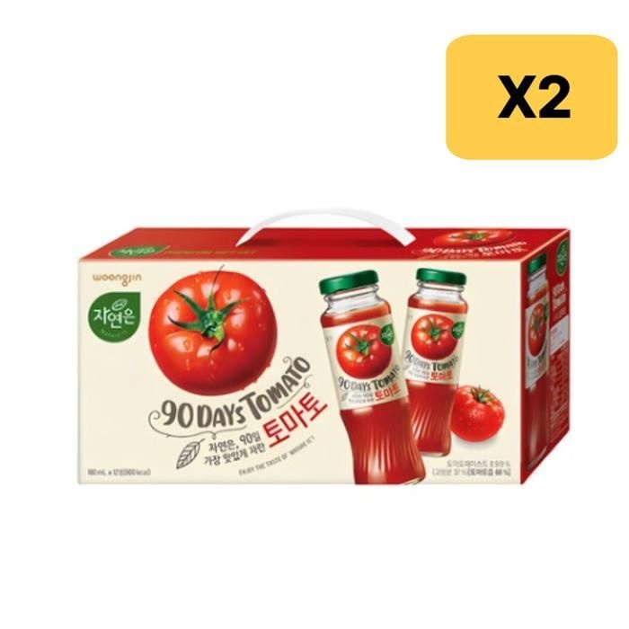 웅진 자연은 토마토 방문 병문안 음료세트 180mL 24개