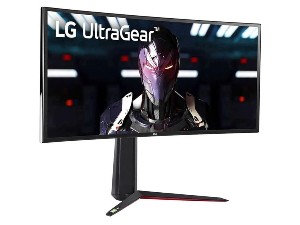 [해외] LG 34GN850-B 34인치 21:9 UltraGear 곡선형 QHD 3440 x 1440 1ms 나노 IPS 게이밍 모니터, 144Hz 및 G-SYNC 호환성 - 블랙
