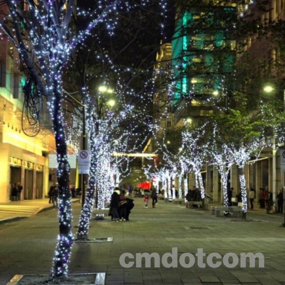 [오늘출발] 씨엠닷컴 300구 투명 LED 백색전구30M 전원잭포함 장식조명 가지전구 전구장식