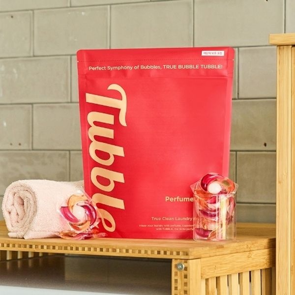 [터블] tubble 트루클린 퍼퓸 캡슐 세탁세제 퍼퓸그라스 5봉 (...
