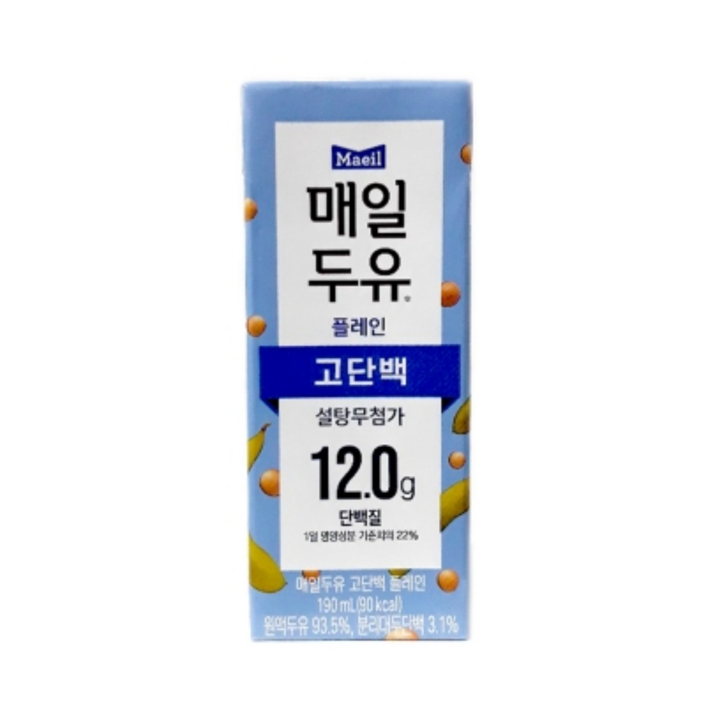매일두유 고단백 플레인 190ml 48팩