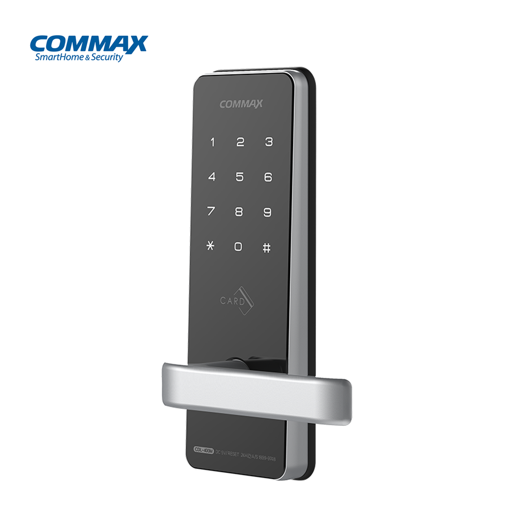 코맥스 무타공 디지털 도어락 CDL-400M 번호 카드키