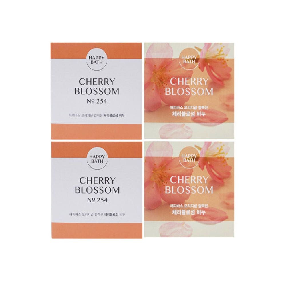 해피바스 오리지널 컬렉션 체리블로섬 비누 90g 4입