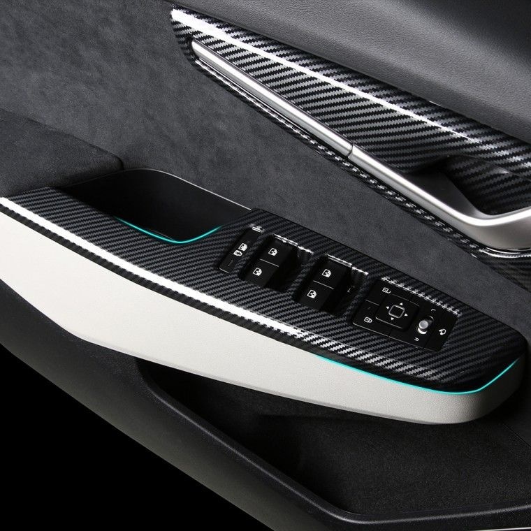 EV6 페이스리프트 튜닝 윈도우스위치 카본 몰딩-EV6튜닝.자동차튜닝몰딩.도어스트라이커.자동차실내몰딩.