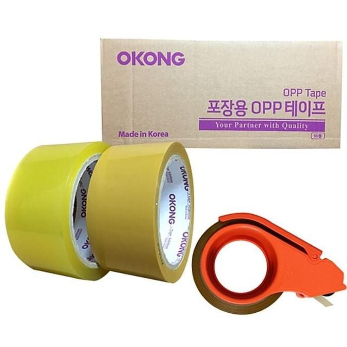 상세페이지 참조 [S140833]포장테이프 테이프기증정 박스테이프 50개입