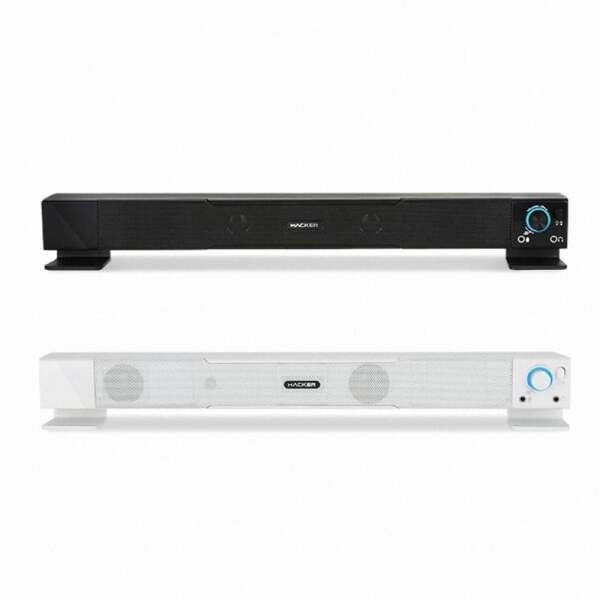 [에이치플러스몰] 사운드바 스피커 화이트 고음질 무선 음향기기