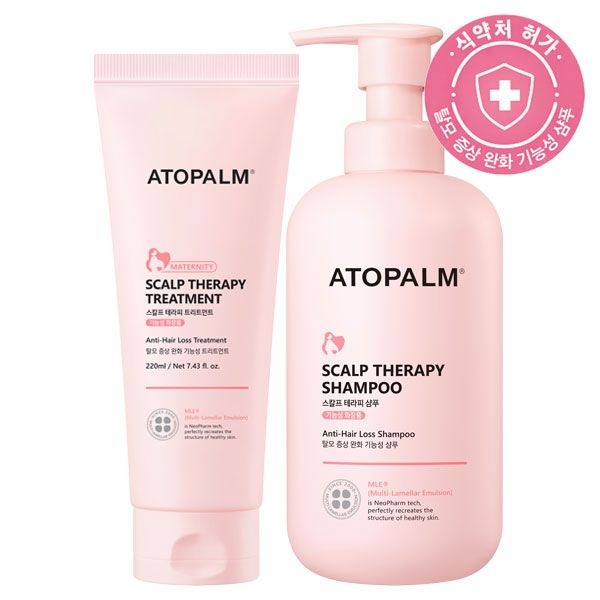 아토팜 임산부 스칼프 테라피 탈모 샴푸 460ml + 트리트먼트 220ml