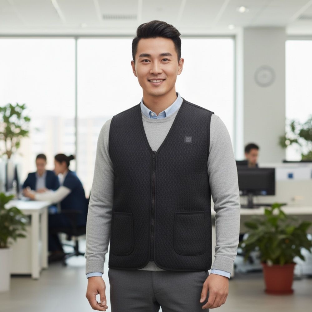 USB 발열 온열조끼 3단온도조절 기모안감 배터리옵션 남녀공용 KC인증