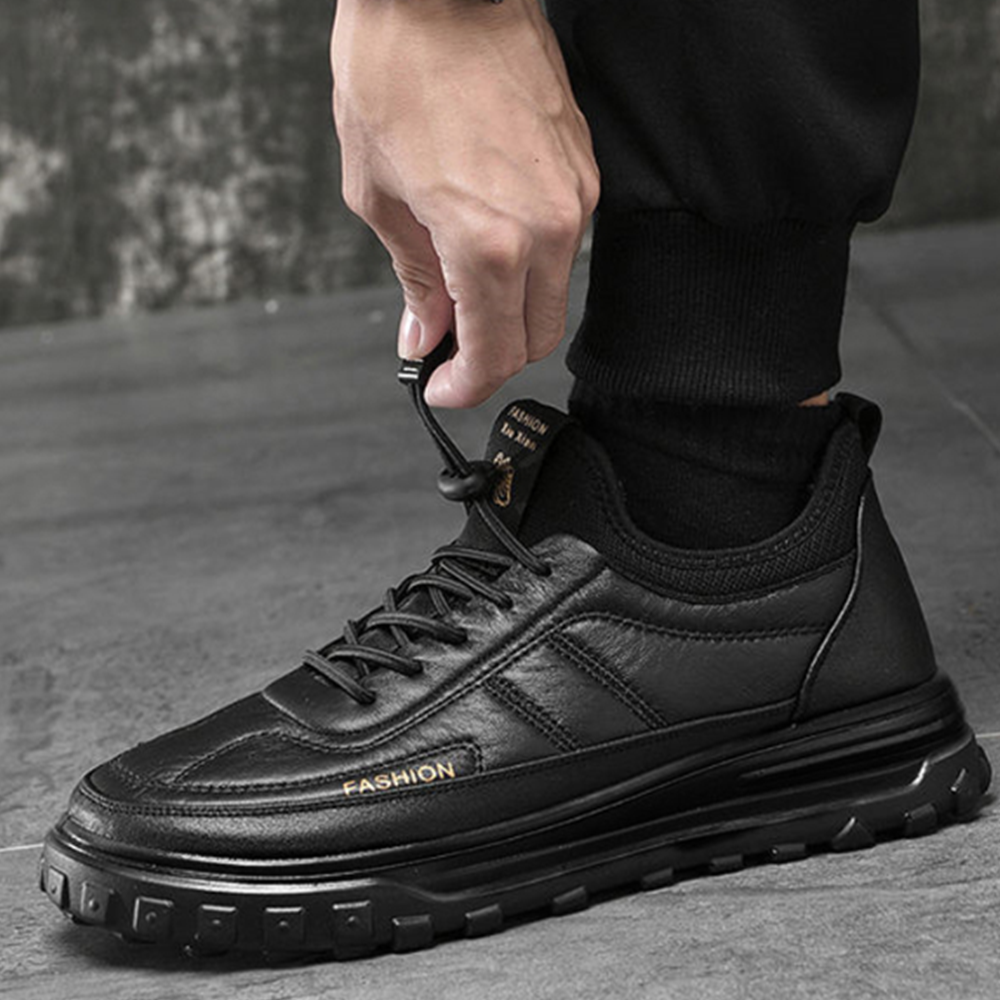 더벳스 남성 올블랙 런닝 워킹화 방한 스니커즈