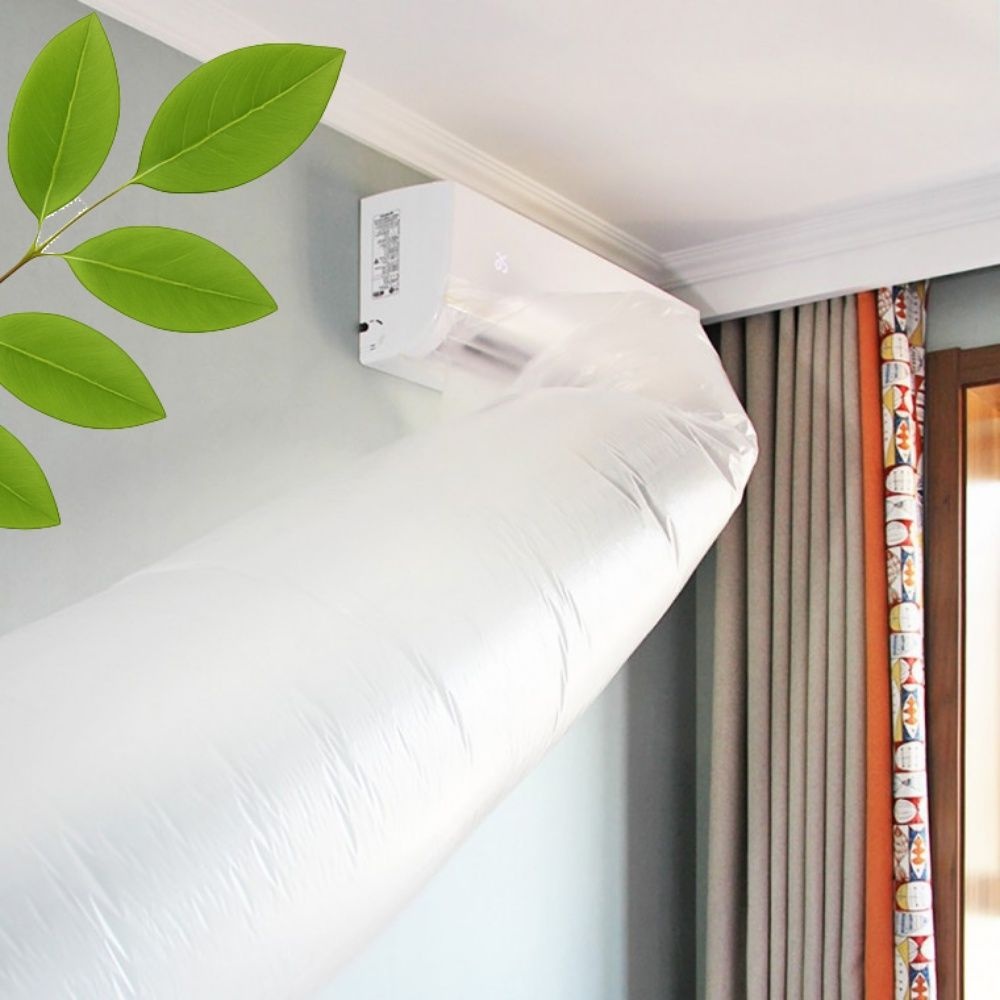 에어컨 터널비닐 바람유도 비닐터널 비닐통로 통풍구 환풍구 구멍 유도 여름 바람 주머니