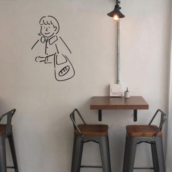 [교보문고] 인델러블 장바구니 소녀 셀프인테리어 집꾸미기 벽스티커