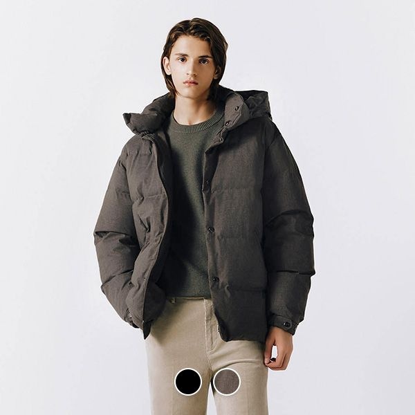 (주)지오다노 컨셉원 [컨셉원] 074916 울라이크 나일론 후드 다운자켓