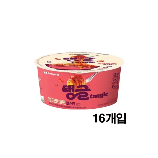 탱글 청크토마토 파스타 큰컵 106g/ 16개입