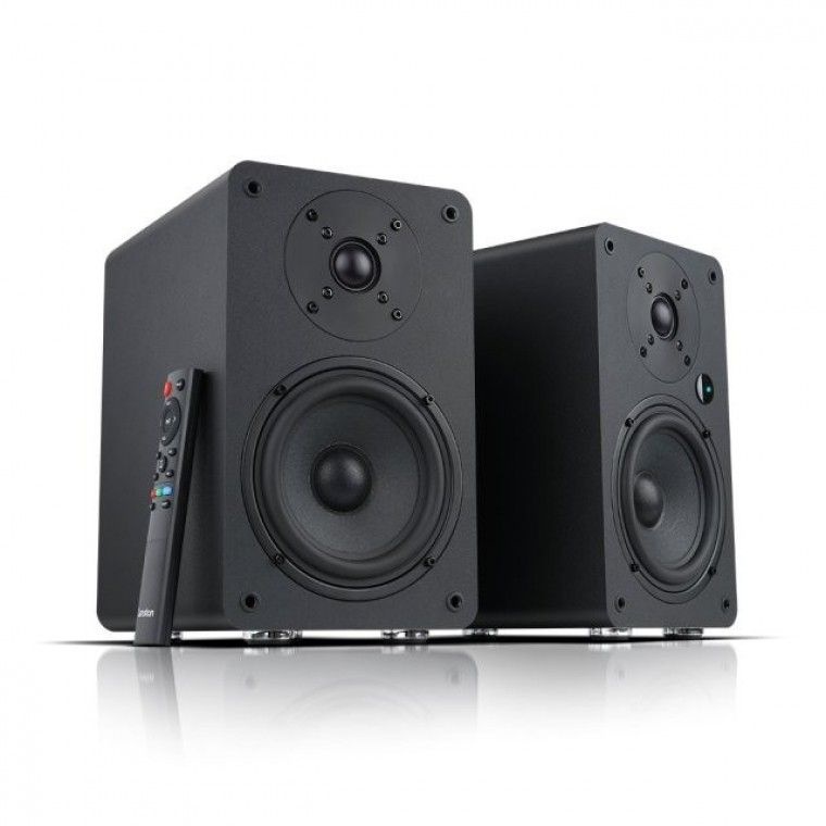 2채널 컴퓨터 TV R60BT 캔스톤 블랙 PC 북쉘프 블루투스 스피커