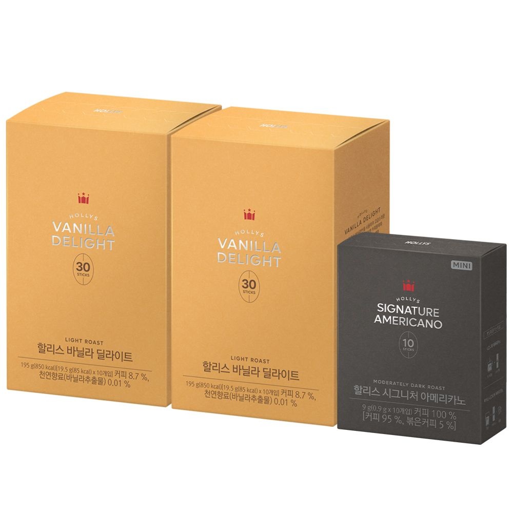 할리스 바닐라딜라이트 30Tx2 +(증)아메리카노 미니 10T