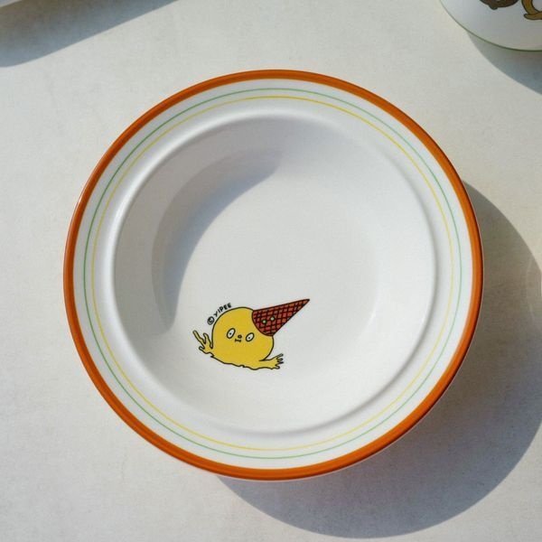 [교보문고] 에시카창고 이피 메이플 찬기 앞접시 16cm보울 귀여운 아이스크림