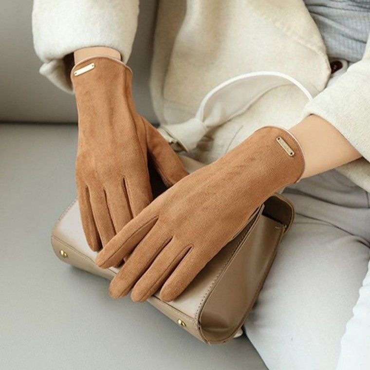 여성 스웨이드 겨울 스마트폰 터치 장갑 직장인