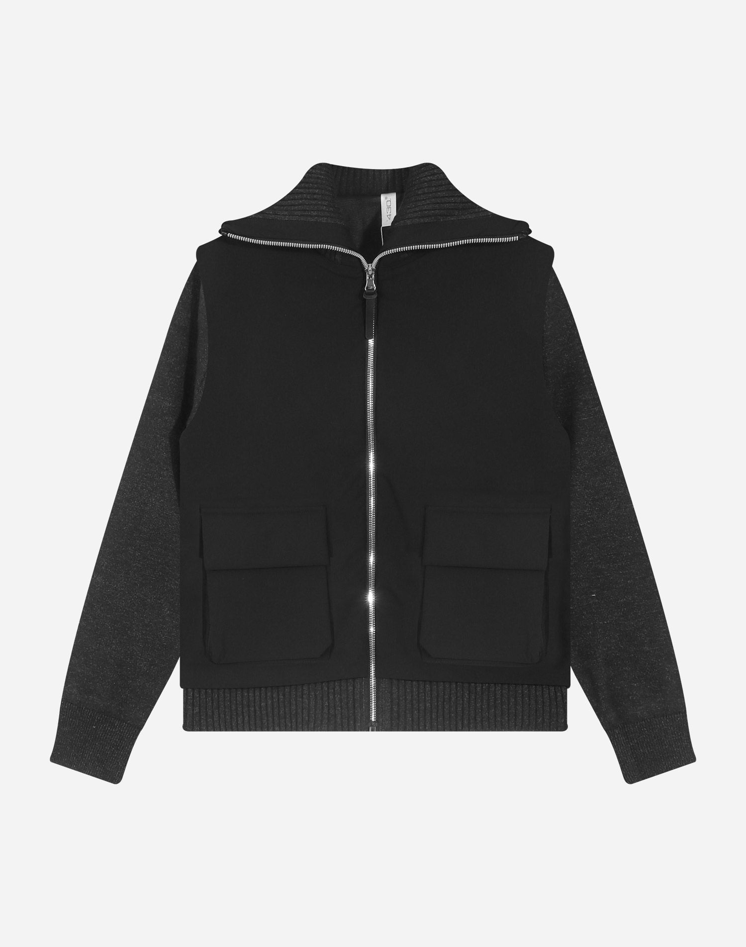 우븐 레이어드 방풍 여성 골프 니트자켓 FH25WW2503_BK