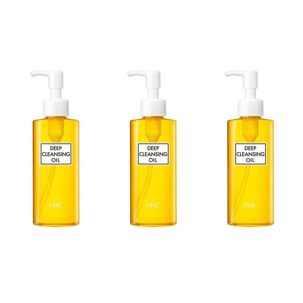 DHC [해외] DHC 딥 클렌징 오일 150ml 3팩 DHC Medicated Deep Cleansing Oil 150mL [Facial Wash Soap/Soap]