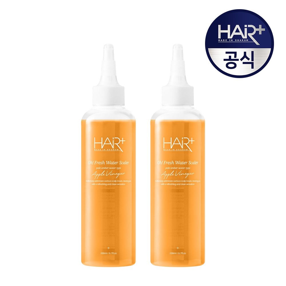 헤어플러스 오프레시 애플비니거 각질 두피 케어 워터스케일러 200ml 2개