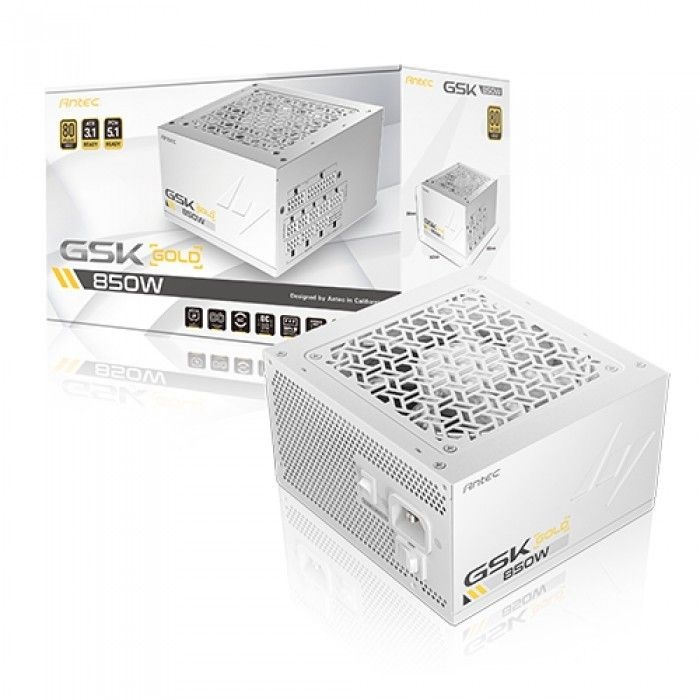 Antec GSK 850W 화이트 80PLUS골드 풀모듈러 ATX3.1
