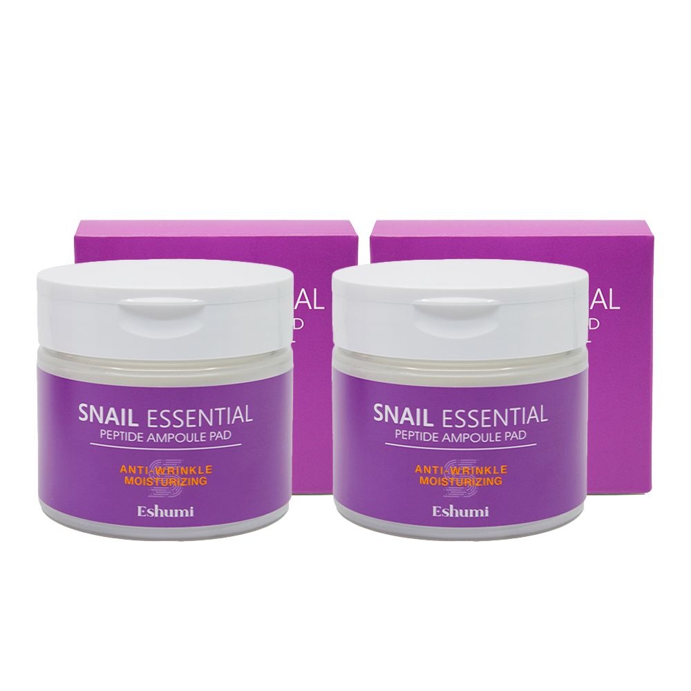 애슈미 스네일 에센셜 펩타이드 앰플 패드 280g (70장)-2개 닦토 피부진정 탄력케어