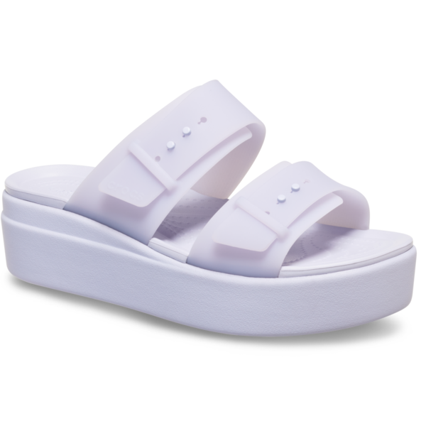 크록스 브루클린 버클프로스티드 로우웨지 (퍼플문) 210980-5BR 336714