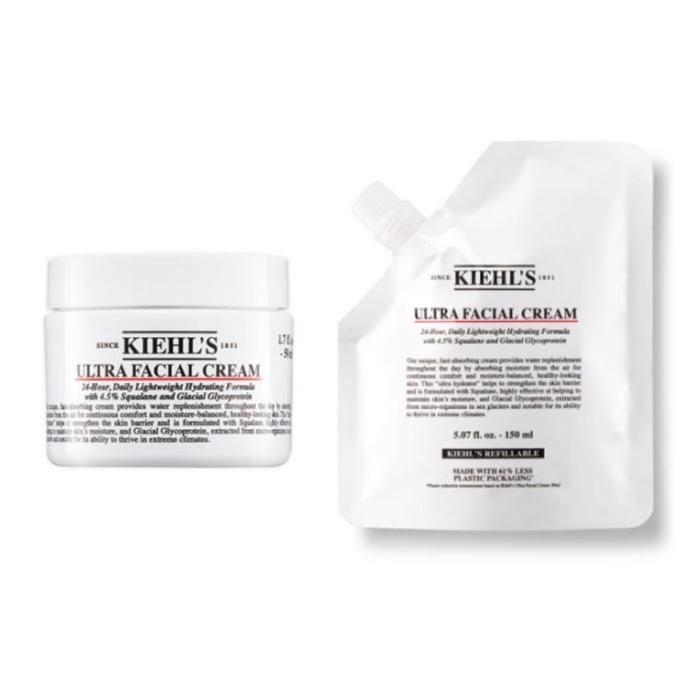 키엘 수분 보습 크림 리필 파우치 듀오 세트 추천