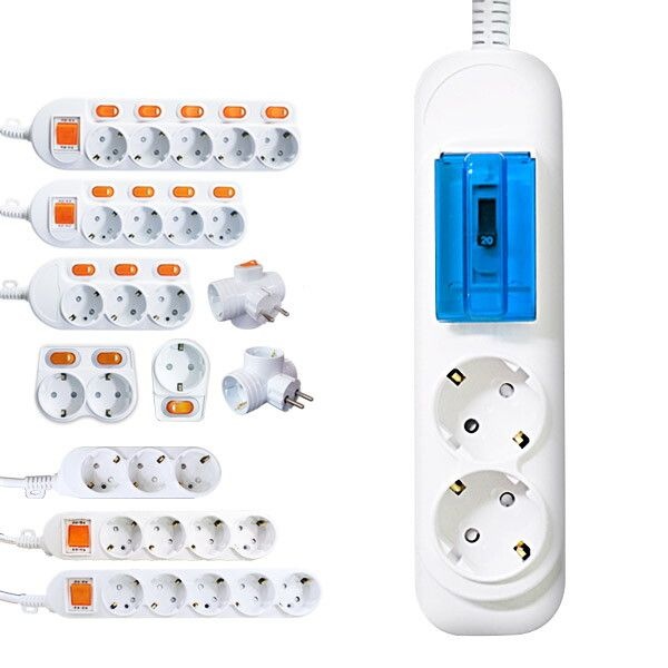 해피세일 [해피세일] 국산 고용량멀티탭 2구-5m/에어컨 히터 냉난방기용