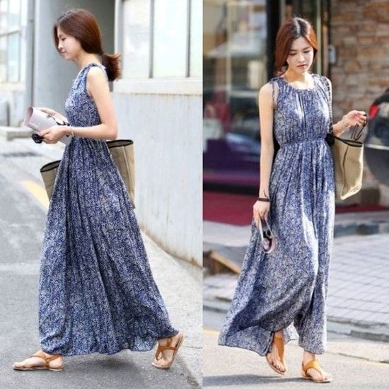 상품상세참조 슬리브리스 여신롱드레스 심플 비치룩 바캉스룩 스타일링 데일리룩 여자원피스