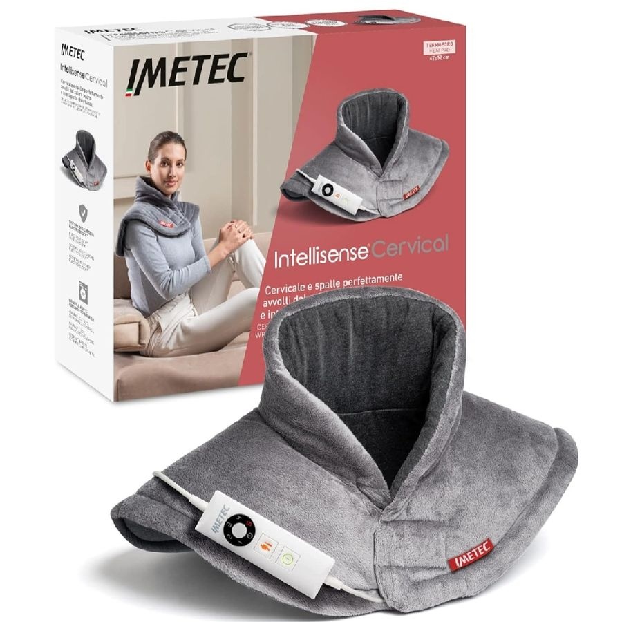 협력업체 [해외] 독일 이메텍 온열 패드 경추 전기 난방 목도리 목 어깨 안마 Imetec