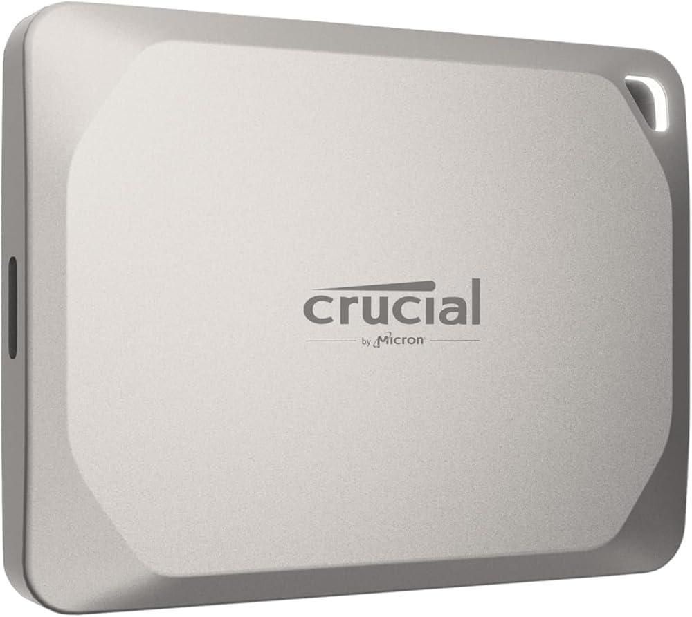 [해외] 크루셜 Crucial X9 Pro 1TB 휴대용 SSD, 최대 1050MB/s 읽기 및 쓰기, 3.2 USB-C, 외장 솔리드 스테이트 드라이브, PC Mac용 내구