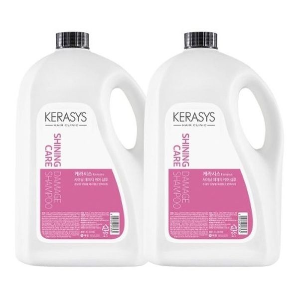 케라시스 샤이닝 데미지 케어 샴푸 4L X 2개 대용량 향기로운 윤기있는 머릿결 헤어케어