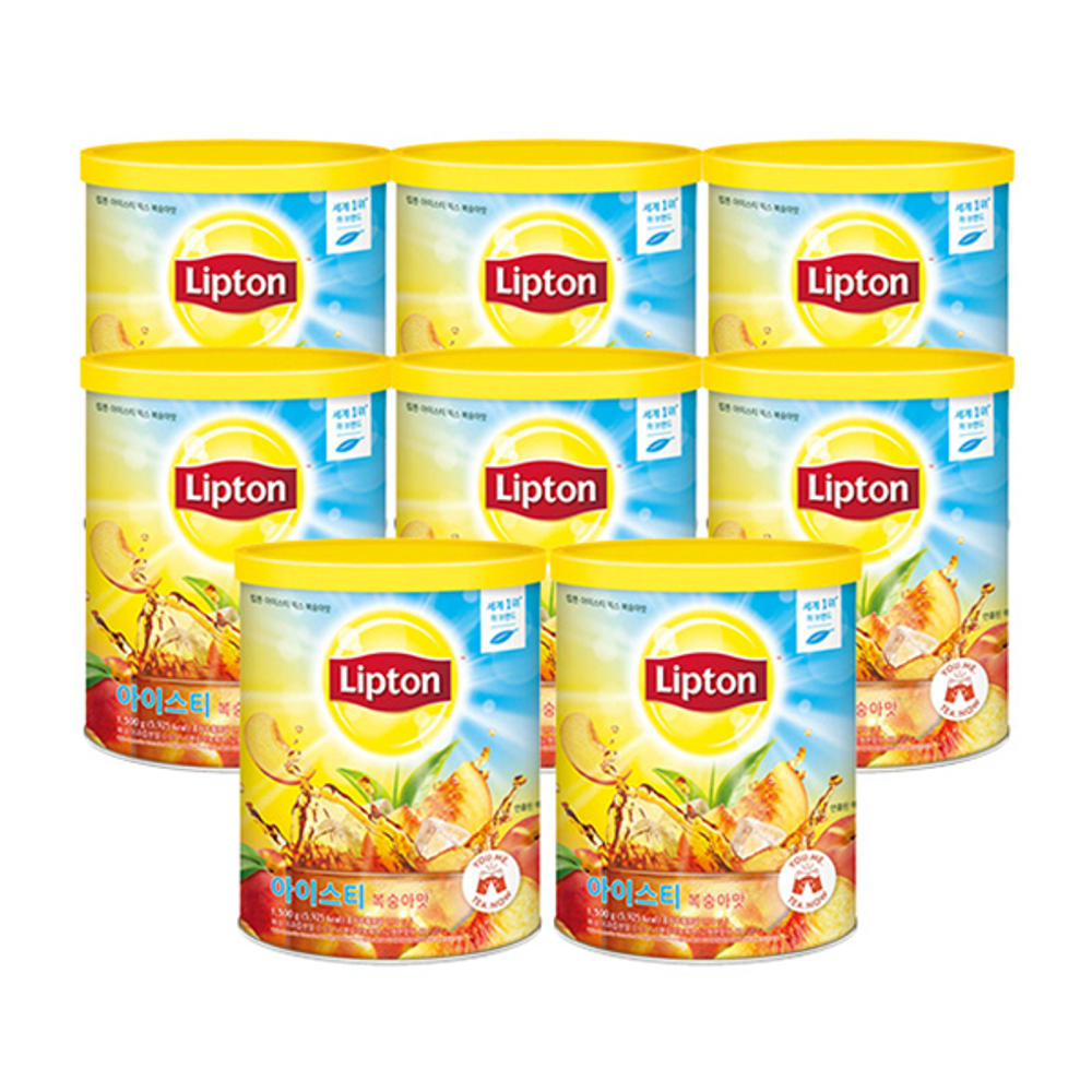 립톤 립톤 아이스티 복숭아맛 분말 1.5kg, 8개