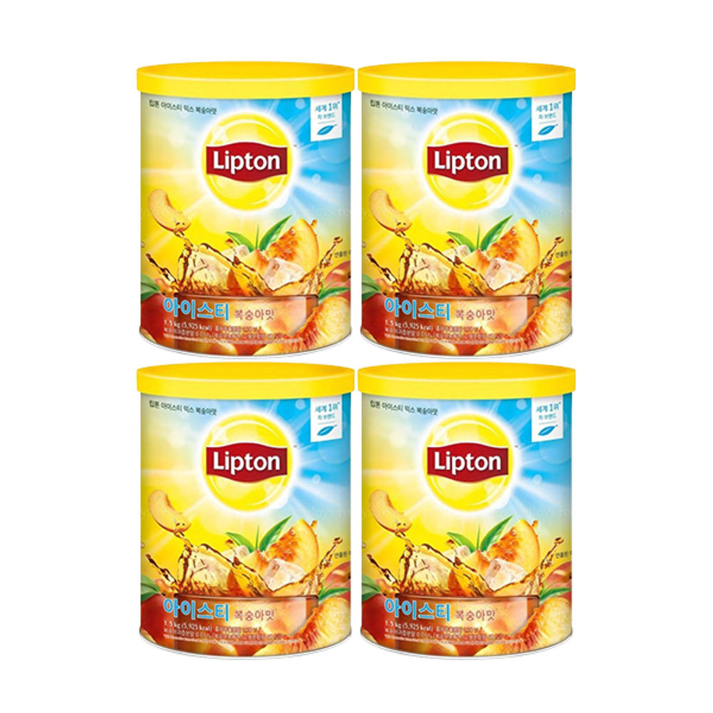 립톤 립톤 아이스티 복숭아맛 분말 1.5kg, 4개