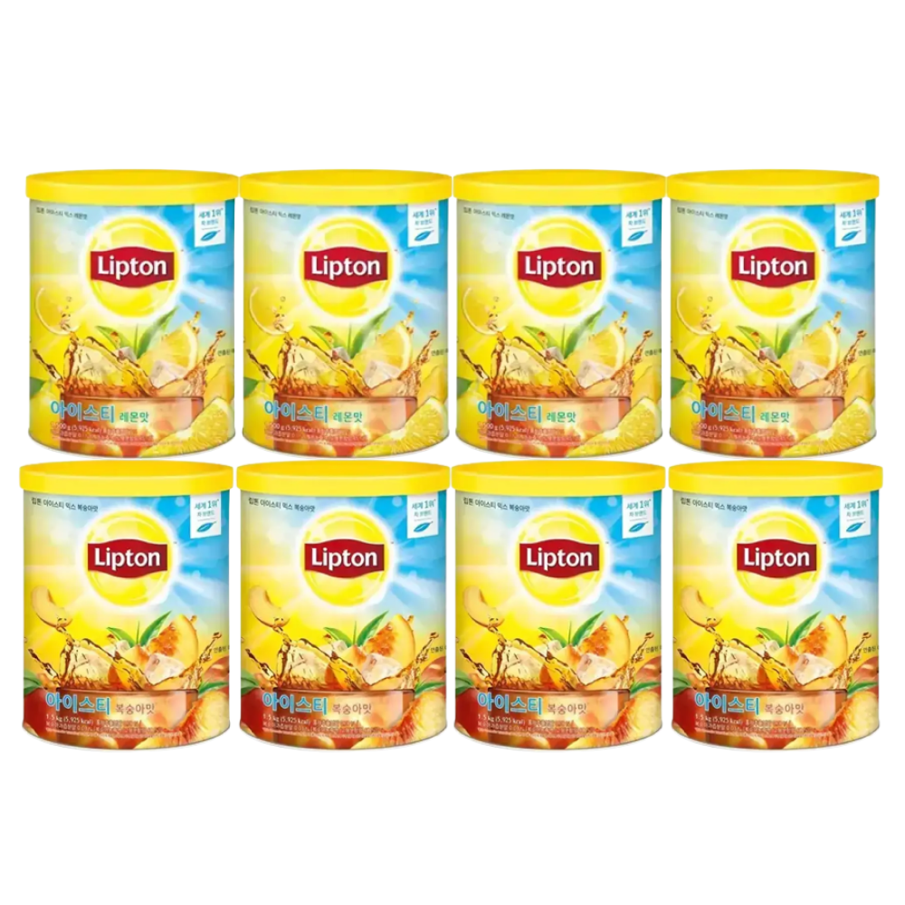 립톤 립톤 아이스티 레몬맛 분말1.5kg, 4개+복숭아맛 분말 1.5kg, 4개