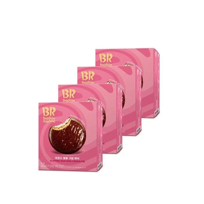 배스킨라빈스 아몬드봉봉 파이 12개입 4박스 초코파이