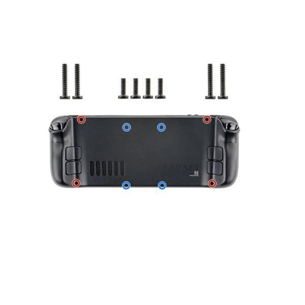 스팀 데크 게임패드용 후방 나사 세트 키트 콘솔 커버 숏 긴 교체 고정