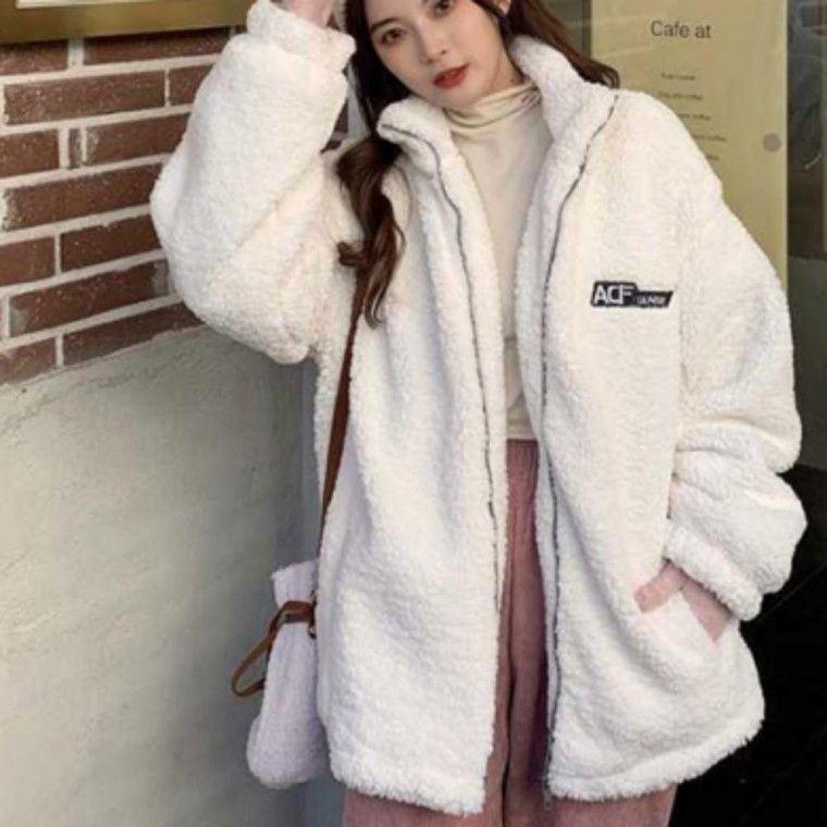 디자인 데일리 겨울 무난함 심플 후리스 여성 재킷