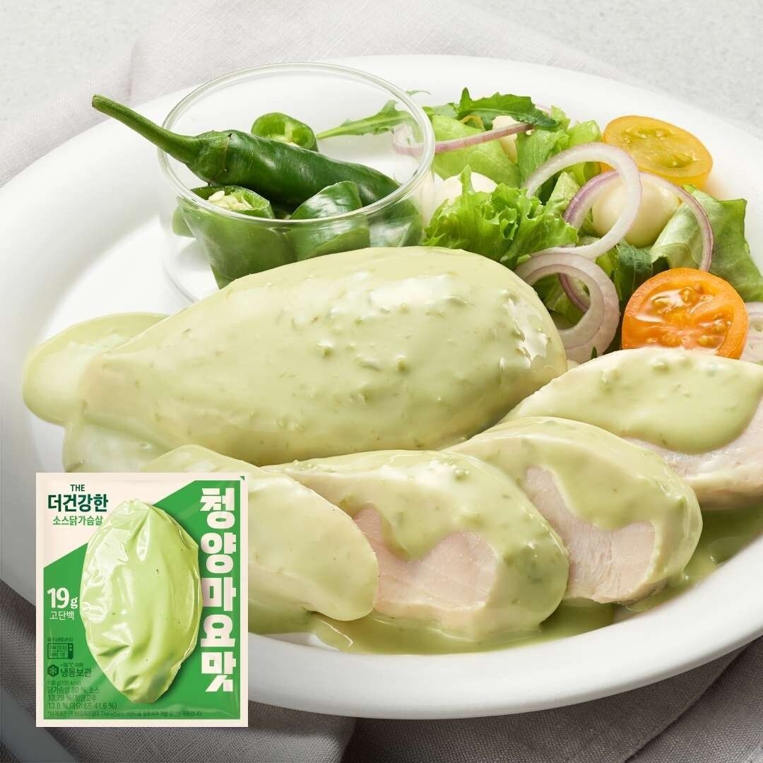 CJ 더건강한 소스 닭가슴살 청양마요맛 100G X 12개