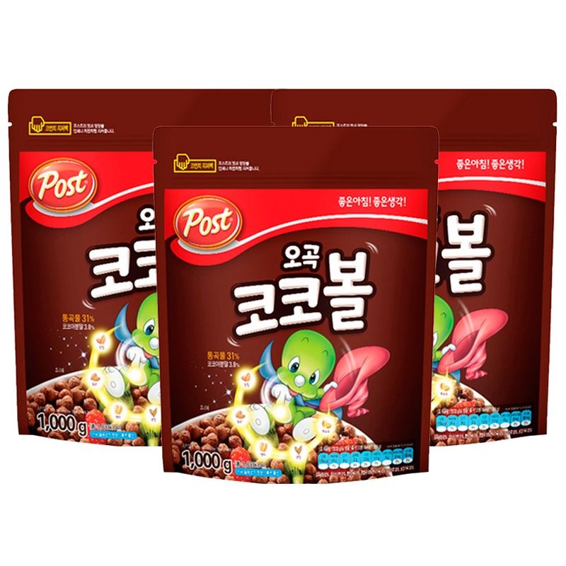 포스트 오곡코코볼 1kg x 3개+사은품랜덤증정