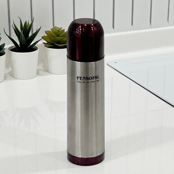 [펜소팔] 미니 보온병 250ml x 2개 / 스테인레스 보온 보냉 원터치 캠핑 가벼운 초등학생 학교 물병